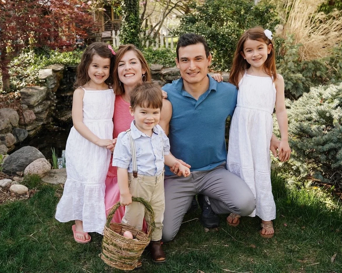 Anna and Joe Backer, founders of Cincinnati School of Music, with their family