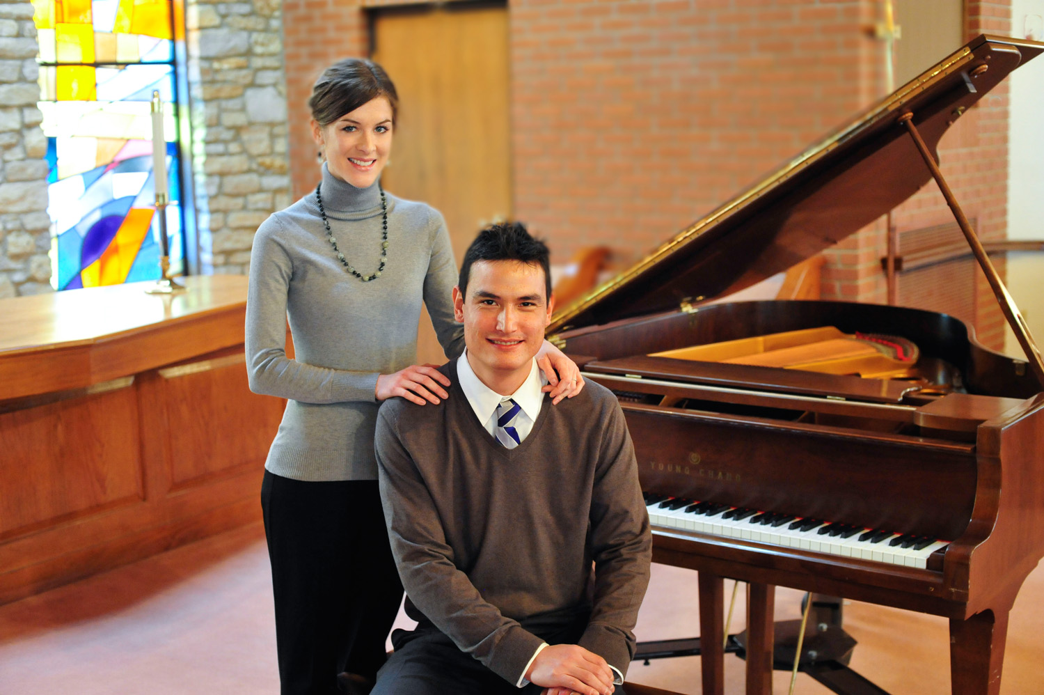 Joe and Anna Backer at the founding of Cincinnati School of Music