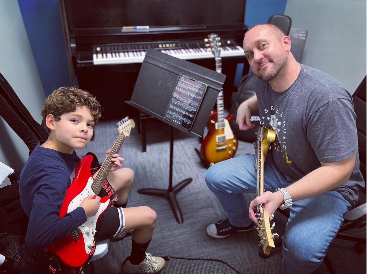 Guitar lesson at Cincinnati School of Music